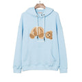 Palm Angels Classic Bear Hoodie - Light Blue
