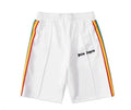 Palm Angels Rainbow Track Shorts - White