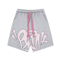 Syna World Graphic Fleece Shorts (Grey / Pink)