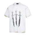 Thug Club White Vintage Wash Triple Sword Graphic T-Shirt