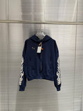 Thug Club Navy Flame Sleeve Zip-Up Hoodie