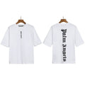 Palm Angels Vertical Gothic Logo T-Shirt - White