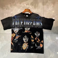 Valleydream Black Rock Band Portrait Vintage Graphic T-Shirt