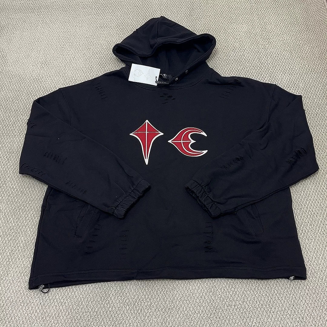 Thug Club Black Star & Crescent Moon Logo Hoodie