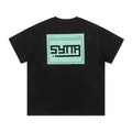 Syna World Pixel Tech Box Logo Oversized Tee (Black / Mint Green)