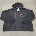 Thug Club Charcoal Heavy Wash Star & Crescent Moon Logo Hoodie
