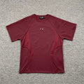 Thug Club Burgundy Panel Curved Athletic T-Shirt